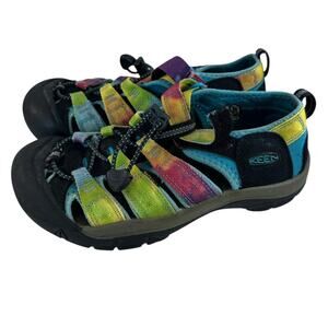 Keen kids rainbow waterproof sandals Size 3 Preowned